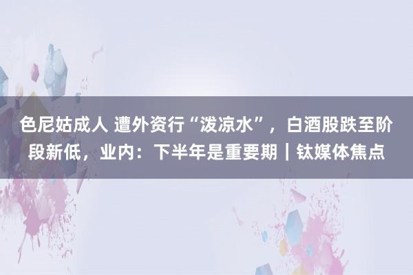 色尼姑成人 遭外资行“泼凉水”，白酒股跌至阶段新低，业内：下半年是重要期｜钛媒体焦点