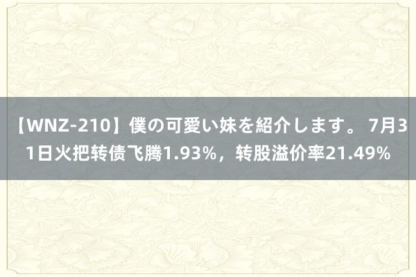 【WNZ-210】僕の可愛い妹を紹介します。 7月31日火把转债飞腾1.93%，转股溢价率21.49%