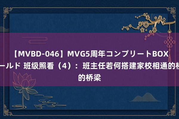 【MVBD-046】MVG5周年コンプリートBOX ゴールド 班级照看（4）：班主任若何搭建家校相通的桥梁