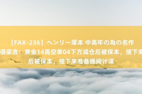 【FAX-236】ヘンリー塚本 中高年の為の名作裏ビデオ集 金语梁言：黄金14高空单04下方减仓后被保本，接下来准备晚间计谋